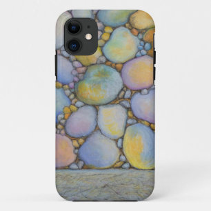 Oil Pastel River Rock and Pebbles iPhone 11 Case