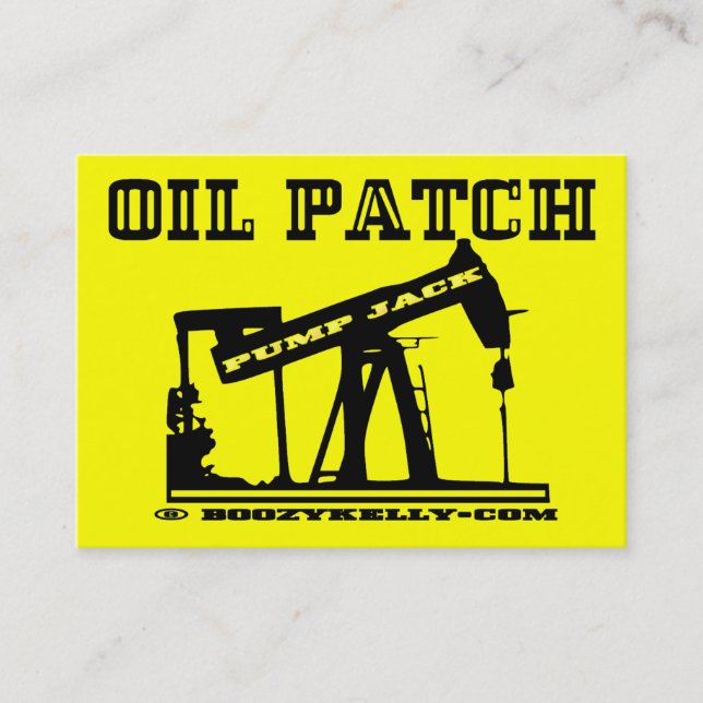 Oil Patch Pump Jack Business Cards,Pack Of 100 Business Card (Front)