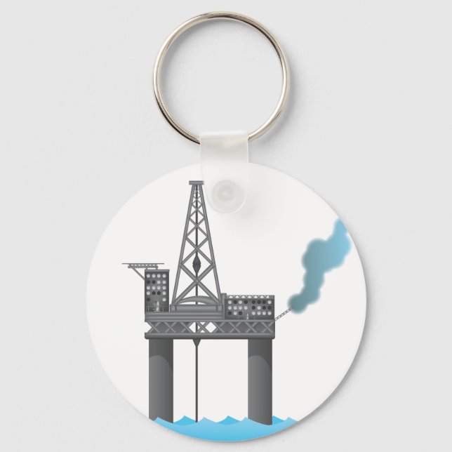 Oil Platform Key Ring (Front)