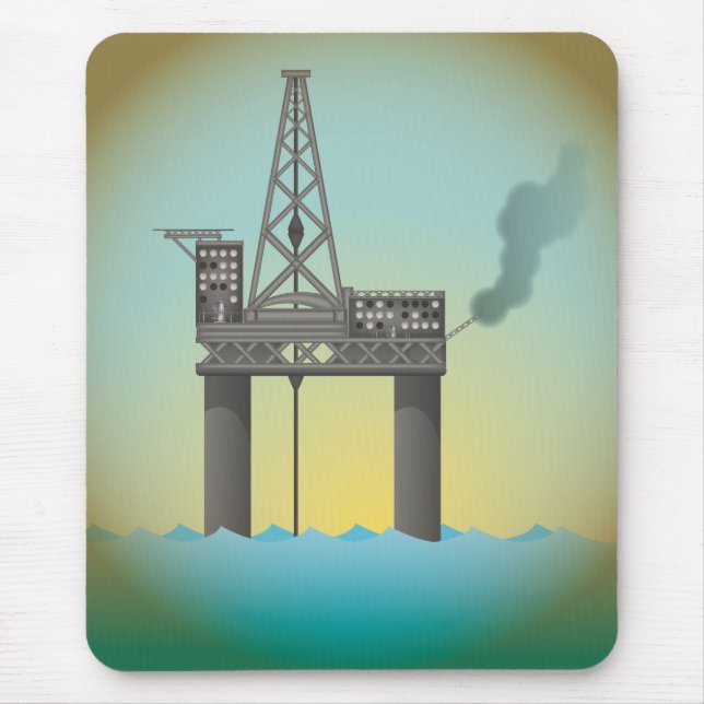 Oil Platform Mouse Mat (Front)