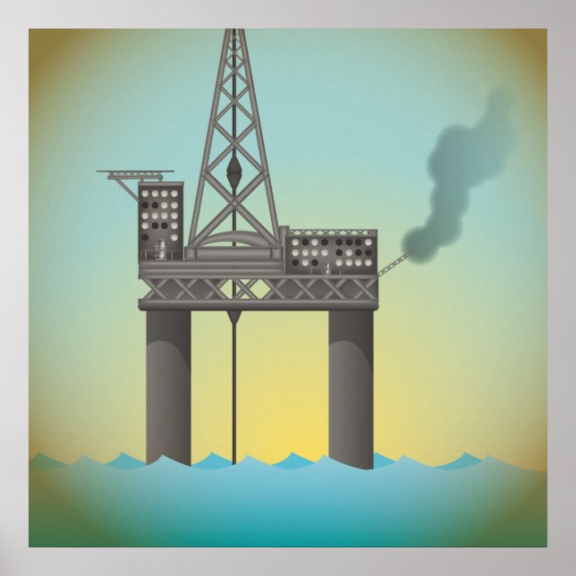 Oil Platform Poster (Front)