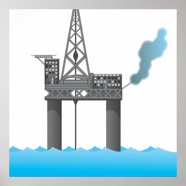 Oil Platform Poster (Front)