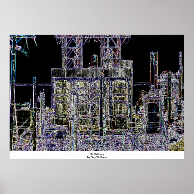 Oil Refinery Poster (Front)