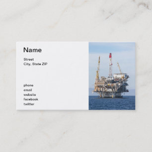 Oil Rig Business Card