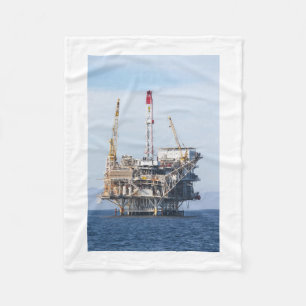 Oil Rig Fleece Blanket