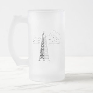 Oil Rig Frosted Mug