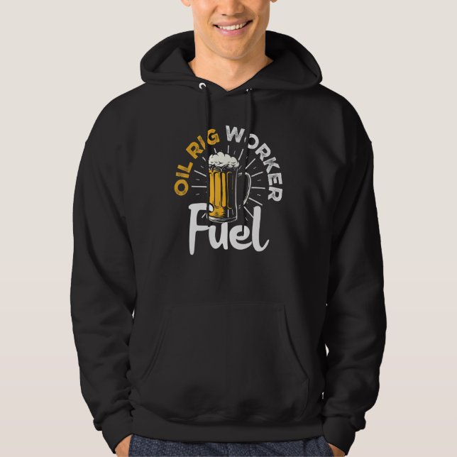Oil Rig Worker Usa American Gas Oilfield 1 Hoodie (Front)