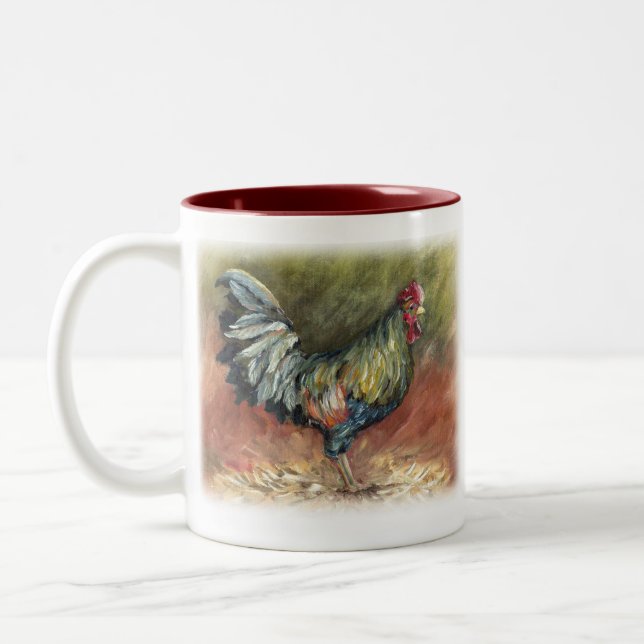Oil Rooster Mug (Left)