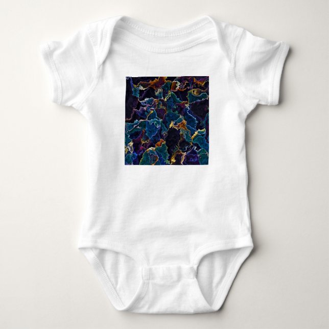 Oil Slick  Baby Bodysuit (Front)