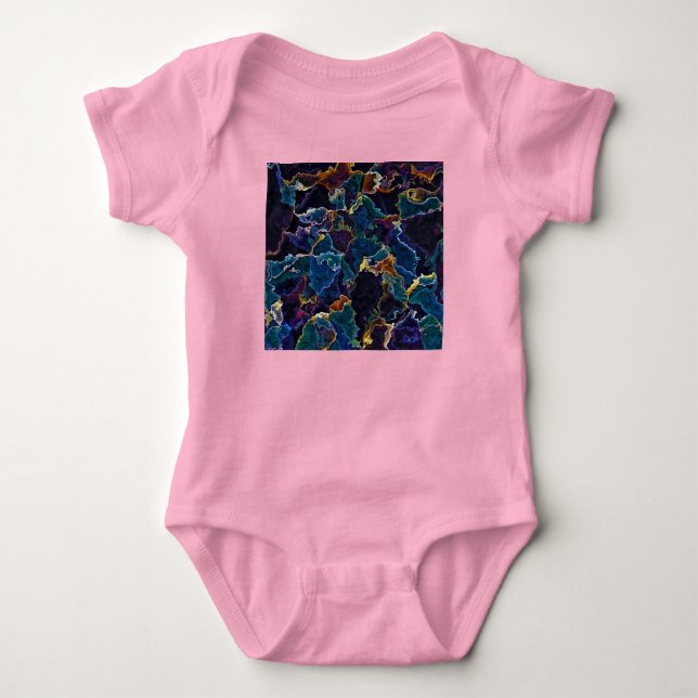 Oil Slick  Baby Bodysuit (Front)