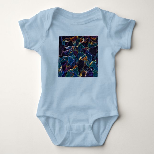 Oil Slick  Baby Bodysuit (Front)