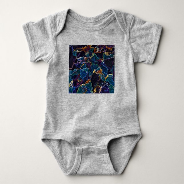 Oil Slick  Baby Bodysuit (Front)