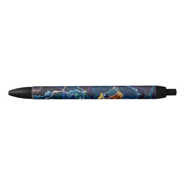 Oil Slick  Black Ink Pen (Front)