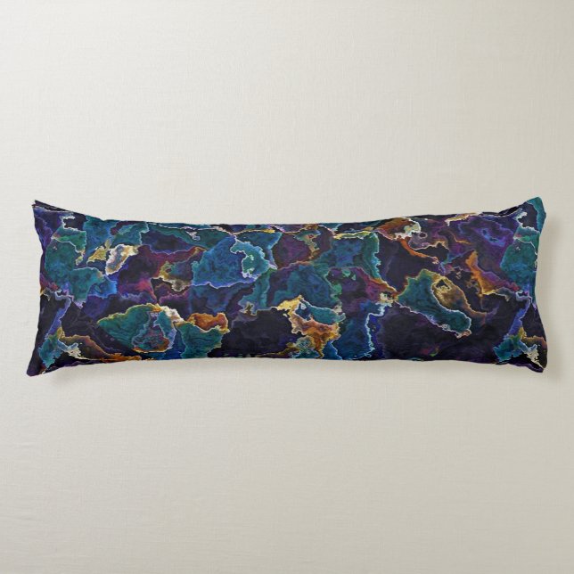 Oil Slick  Body Pillow (Front)