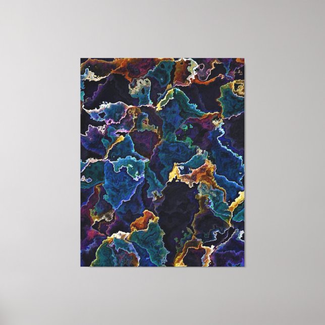 Oil Slick  Canvas Print (Front)