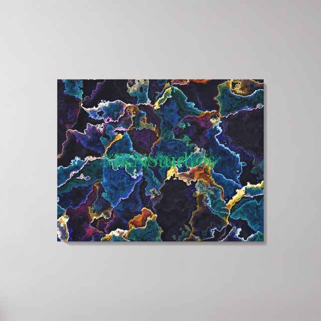 Oil Slick  Canvas Print (Front)