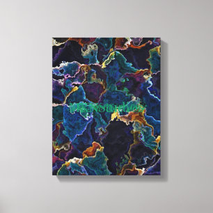 Oil Slick Canvas Print