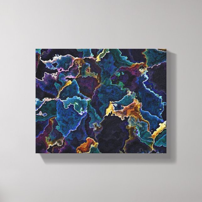 Oil Slick  Canvas Print (Front)