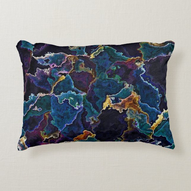 Oil Slick  Decorative Cushion (Front)
