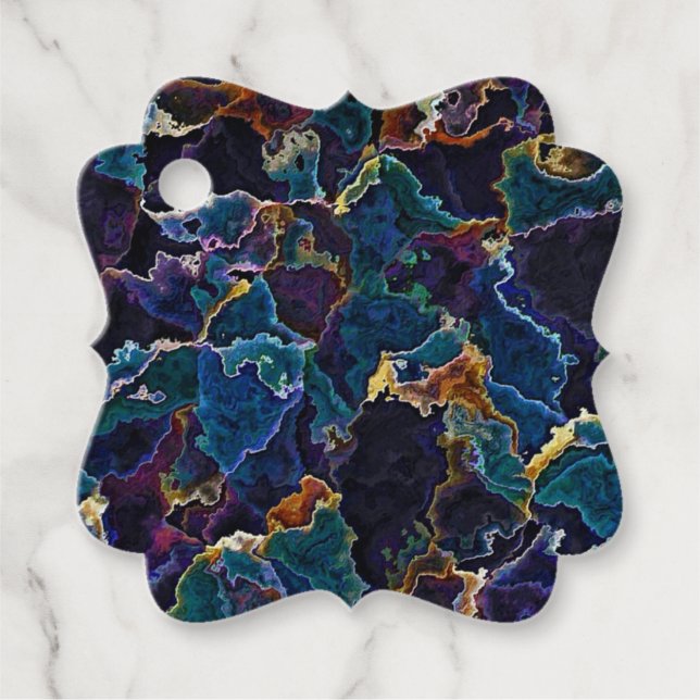 Oil Slick  Favour Tags (Front)