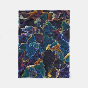 Oil Slick  Fleece Blanket