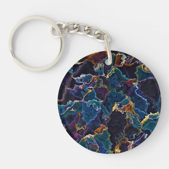 Oil Slick  Key Ring (Front)