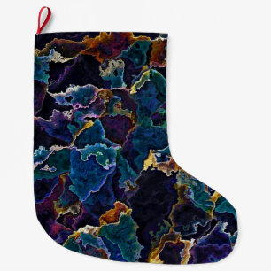 Oil Slick Large Christmas Stocking