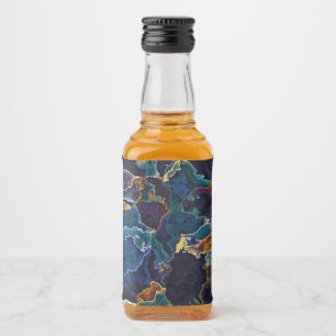 Oil Slick Liquor Bottle Label