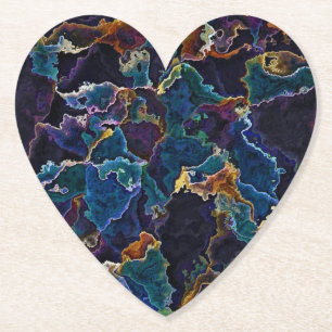 Oil Slick   Paper Coaster