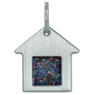 Oil Slick  Pet ID Tag
