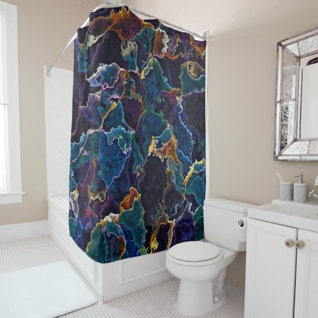 Oil Slick  Shower Curtain (In Situ)