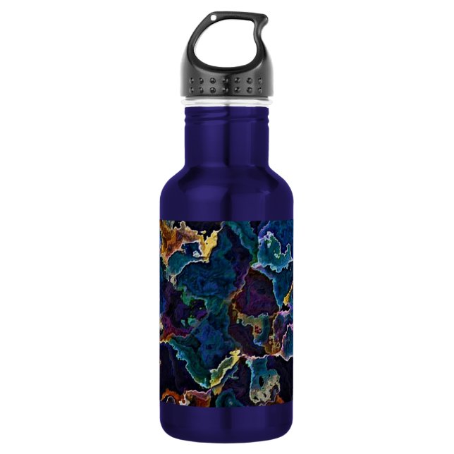 Oil Slick  Stainless Steel Water Bottle (Front)