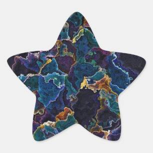 Oil Slick   Star Sticker
