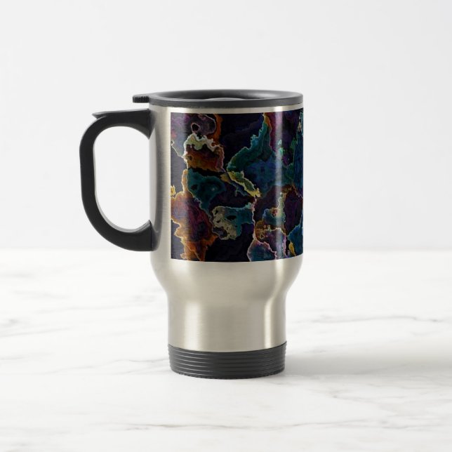 Oil Slick   Travel Mug (Left)