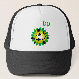Oil Spattered BP Logo Trucker Hat