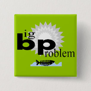 Oil Spill Disaster T-Shirts 15 Cm Square Badge