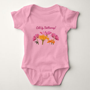 Oil Up, Buttercup! Baby Tutu Bodysuit