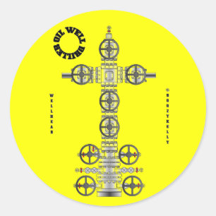 Oil Well Driller,Wellhead,Sticker,Oil Field,Oil Classic Round Sticker