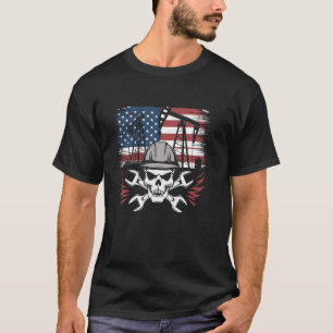 Oil Well Oilfeild Oilfield Trash Roughneck Dad Oil T-Shirt