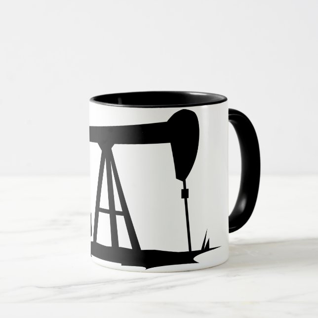 OIL WELL SILHOUETTE MUG (Front Right)