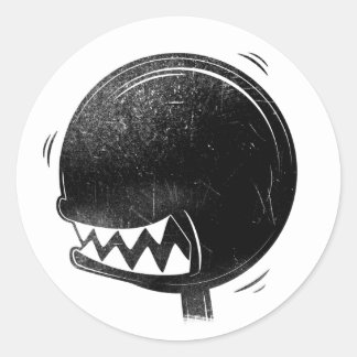 Oilers Shift Knob Head Classic Round Sticker