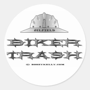 Oilfield Biker Trash, Oil Field Sticker
