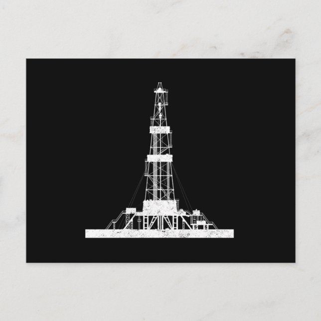 Oilfield Driller Drilling Rig Postcard (Front)