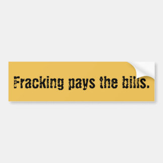 Oilfield Frac Fracking Bumper Sticker