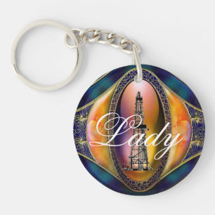 Oilfield Lady/Wife Keychain