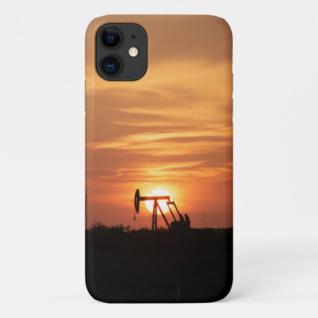 Oilfield Pumpjack Phone Case (Back)