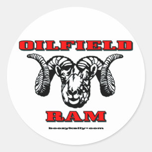 Oilfield Ram, Oil Field Sticker