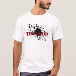 Oilfield Shirts Texas Oil Black Stencil Oil Smudge