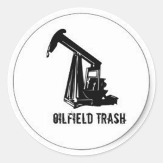 Oilfield Trash hard hat sticker
