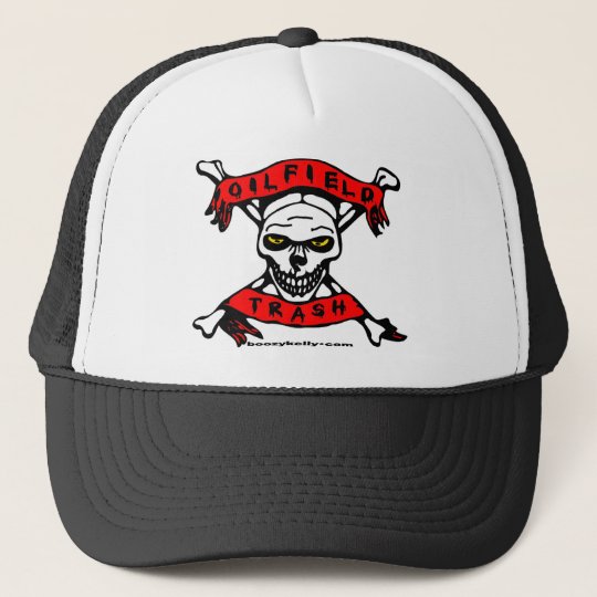 Oilfield Trash Skull Design Hat | Zazzle.co.uk